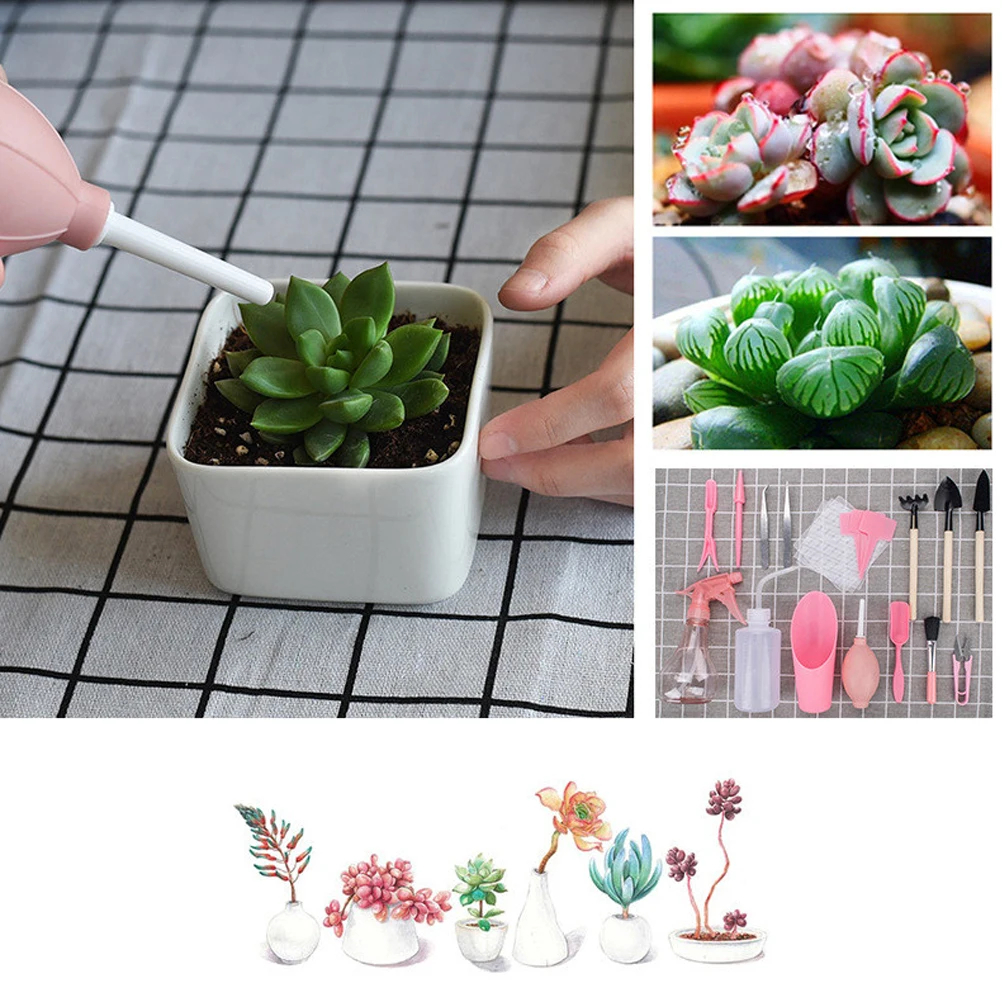 # ขายร้อน 16 ชิ้น Mini Pink - Gardening Tools Kit For Sale บทวิจารณ์และราคา
