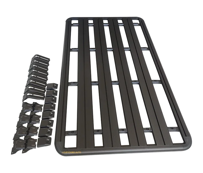 

Universal Aluminium Platform Luggage Carriers Basket Flat Cross Roof Rack