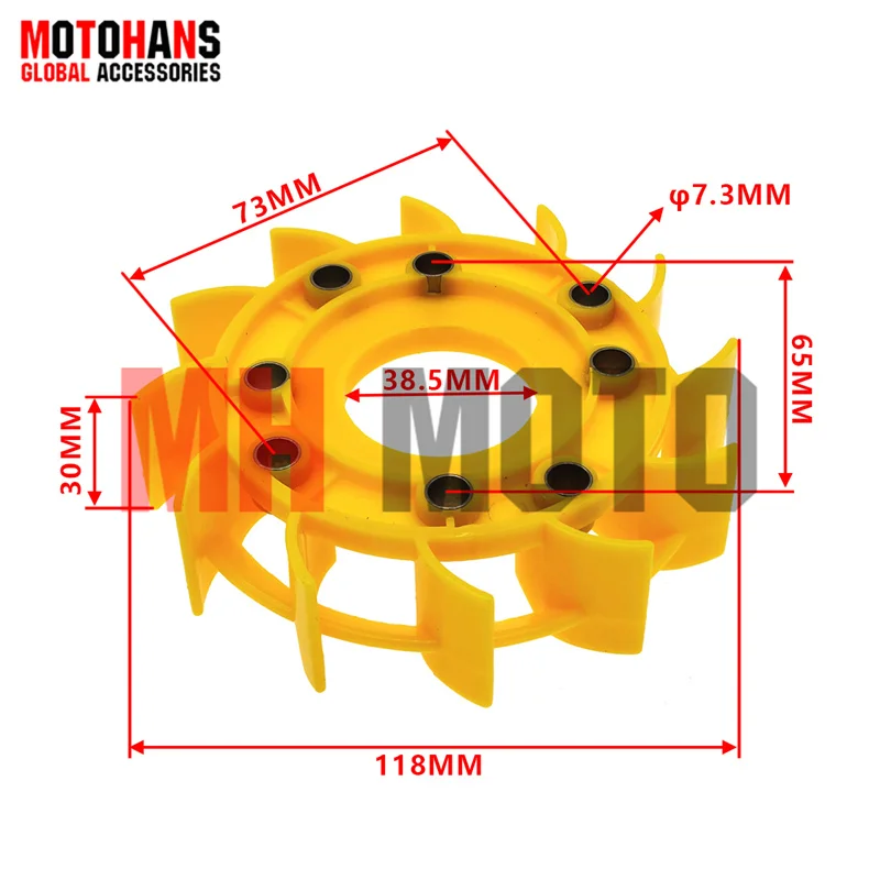 GY6 50CC 125CC 150CC HIGH FLOW PERFORMANCE RACING TURBO COOLING FAN FOR 139QMB 152QMI 157QMJ SCOOTER MOPED ATV GO-CART