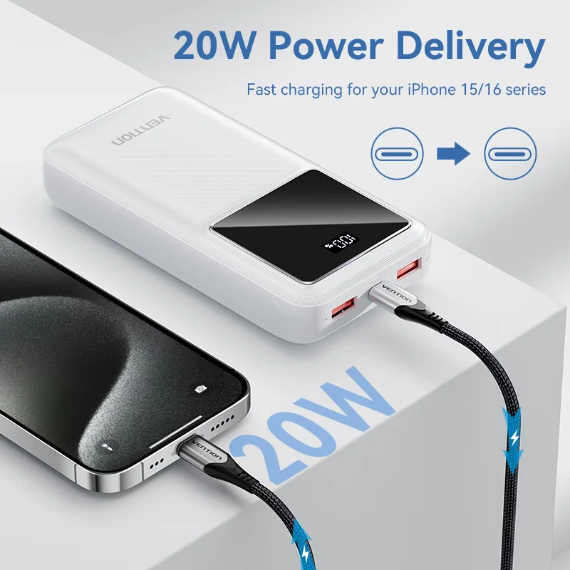 Vention 20000mAh Power Bank with PD