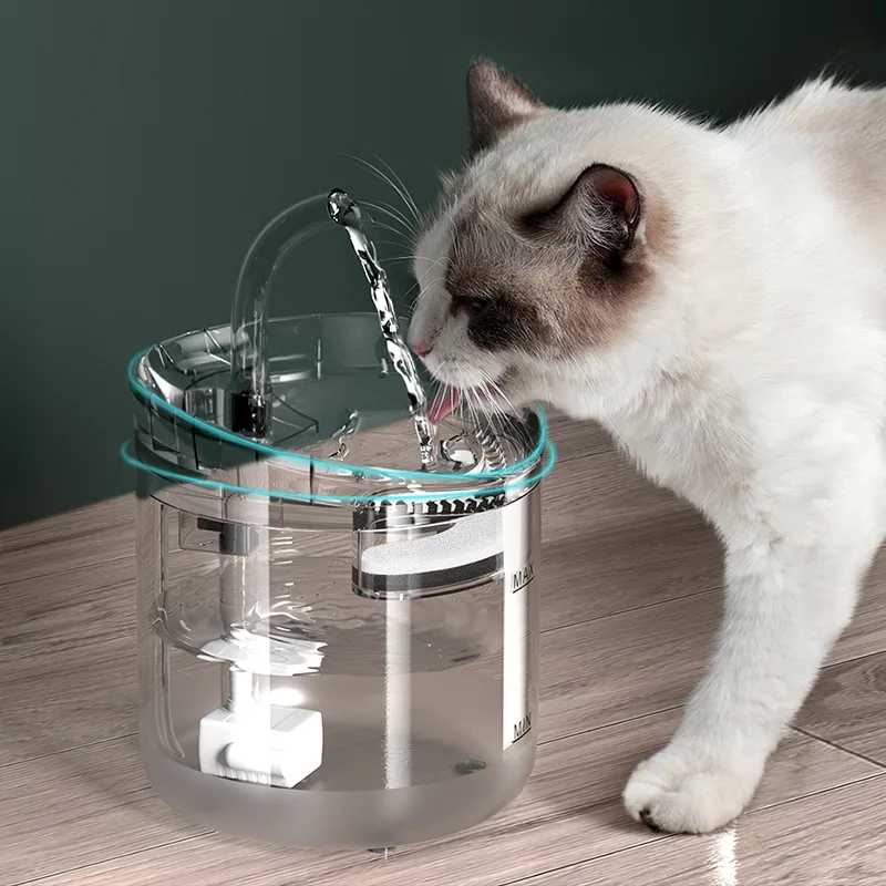 

Pet Automatic Sensor Drinker Cat Water Fountain Filter For Cats Feeder Pet Water Dispenser Auto Drinking Fountain For Cats