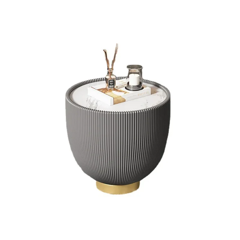 Side table round marble small table small coffee table size combination