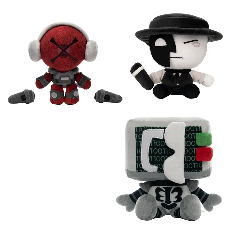 Game Die Of Death Plush Toy Killdroid Artful Badware Dolls Horror Game Character Soft Stuffed Doll Home Decor Collection Gifts