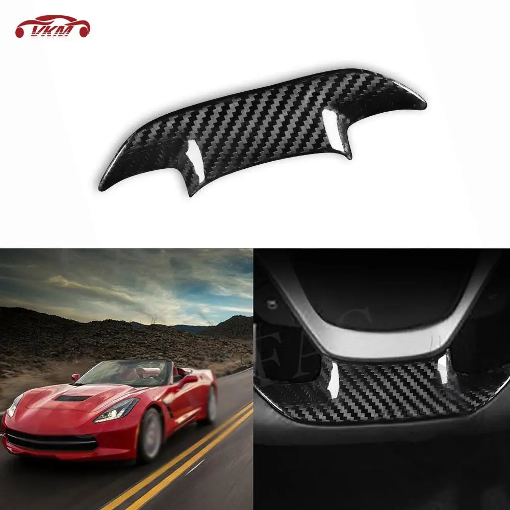 

Car Steering Wheel Trim Cover Frame Sticker for Chevrolet Corvette 2014-2019 Carbon Fiber Interior Decoration Car Styling