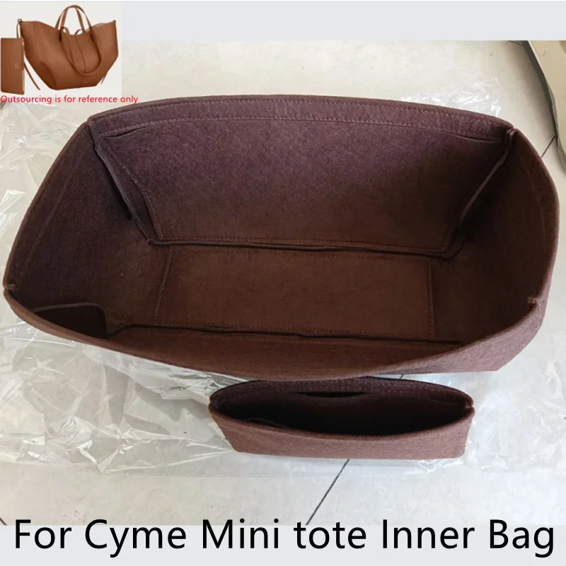 Bolsa de armazenamento de forro e bolsa de forro interno de organização cabem mini tote Cyme, organizador de inserção para bolsa tote Cyme