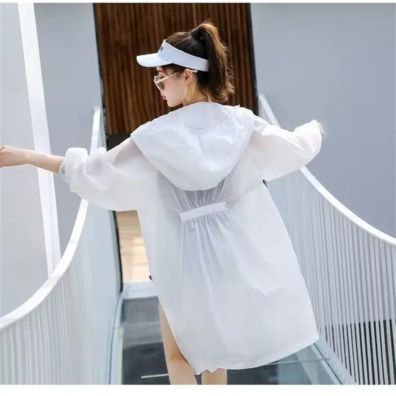 Sun-Proof Clothing Women\'s UV Summer 2026 Anti-Ultraviolet Wiid Long Sun Protection Clothing Female Coat Mom Jacket Hooded Top
