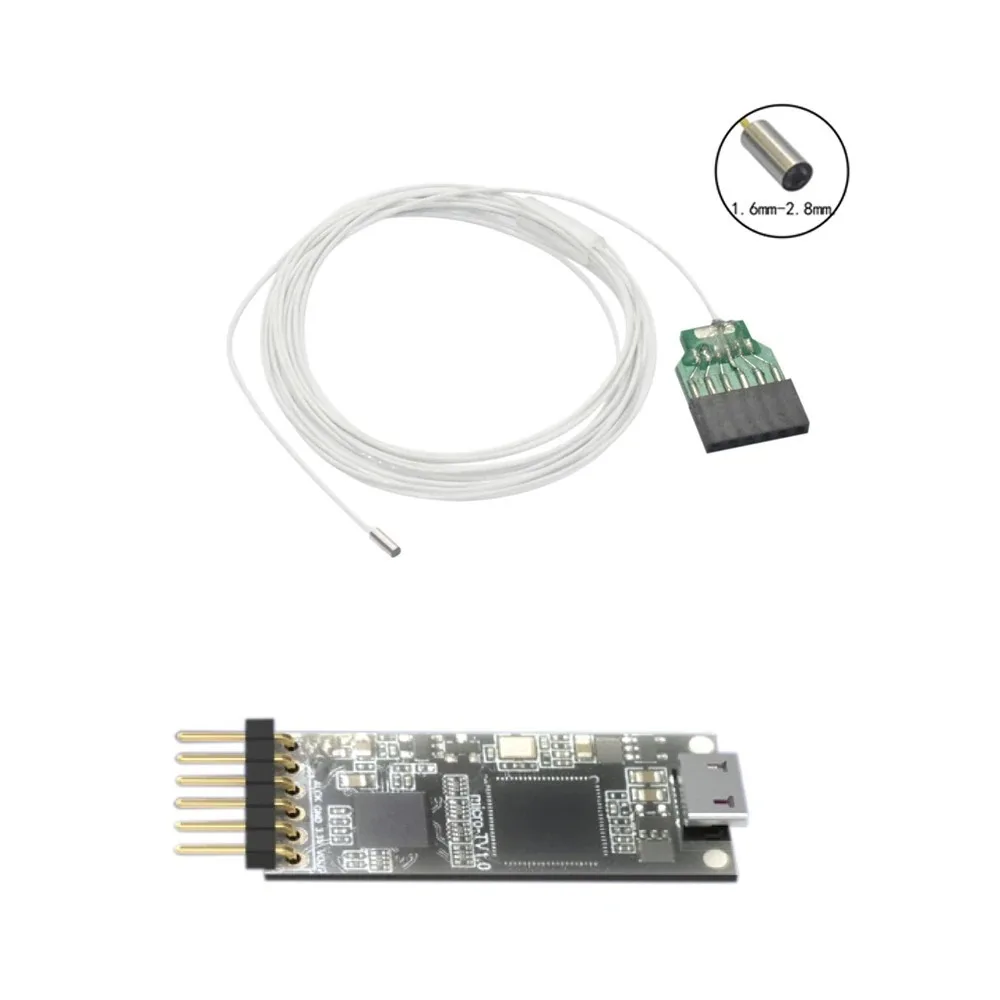peiqi1.2mm Endoscope Camera Module with 1 LED and PC board Endoscope Camera Module Mini Camera ovm6948