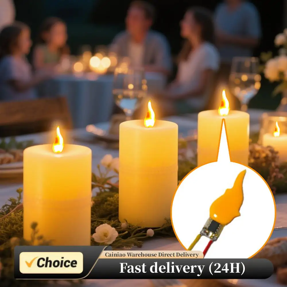 

3/5/10PCS Flame Light Bulbs 2200K Diode 3V LED Flame Effect Light Bulb Flash Candles for Christmas Party Decorations