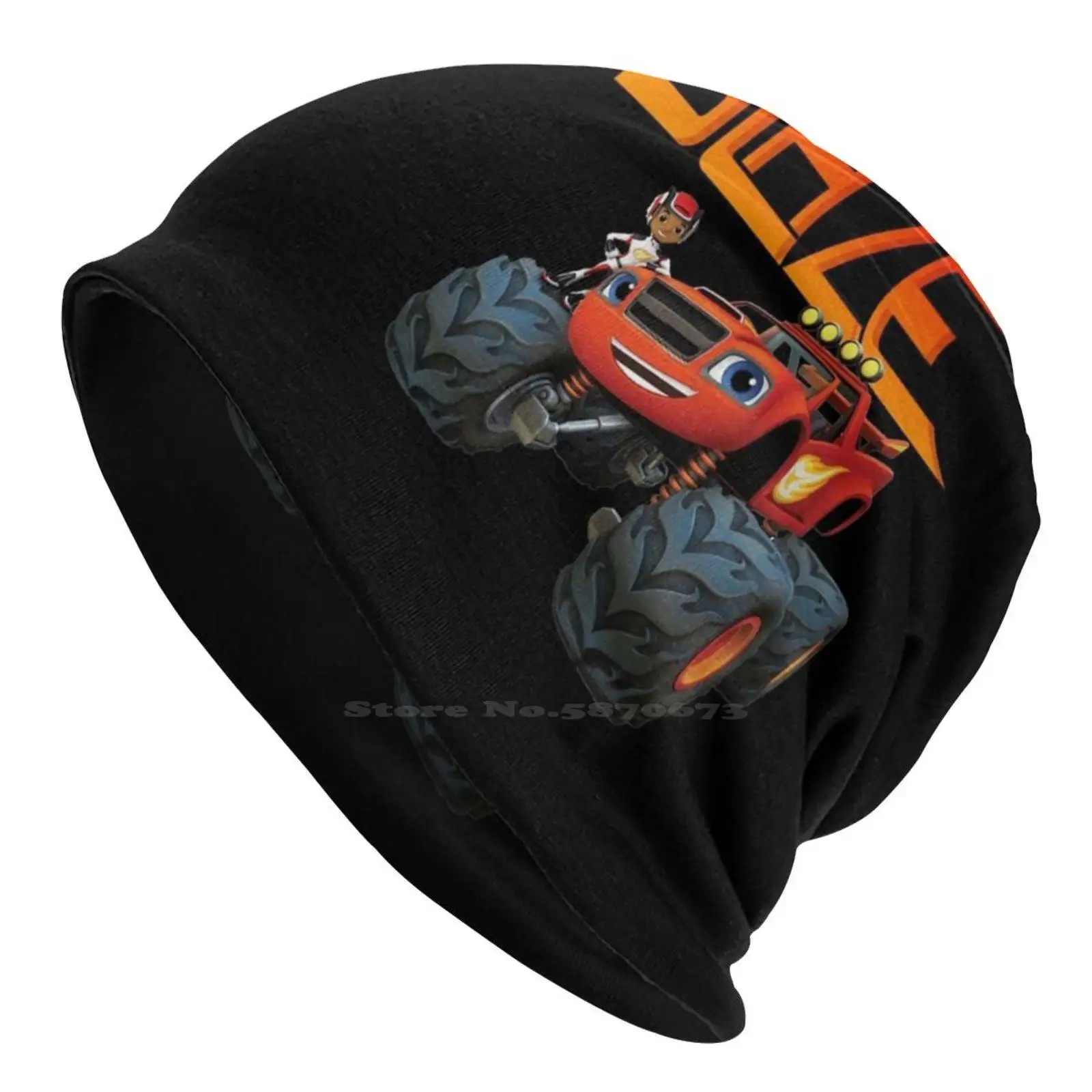 Blaze-Knitted Hat Warm Beanie Outdoor Caps Blaze Monster Machines Cartoon Tv Show Kids Children Boys Girls Truck Cool Neat