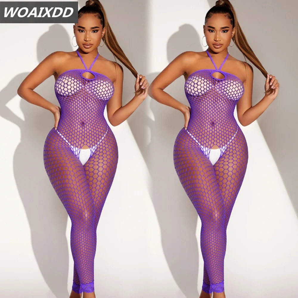 Lencería Body ropa interior ropa de dormir Sexy cuerpo ajustado fetiche erótico entrepierna abierta peluches disfraces Bodystocking Mujer ropa de dormir