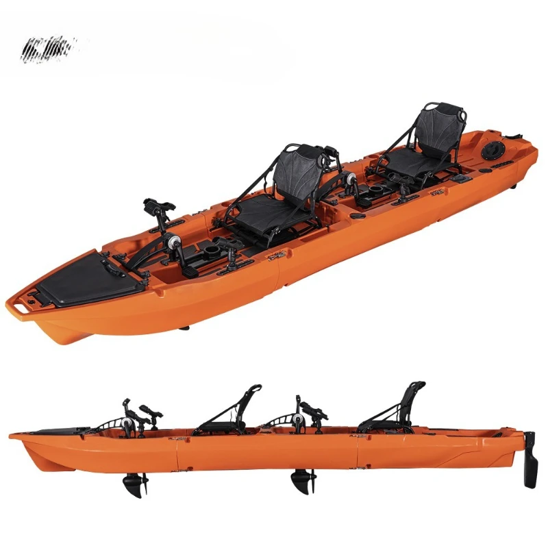 

Rotomolded kayak, rotomolded double splicing pedal boat, double splicing kayak boat, double splicing fishing boat
