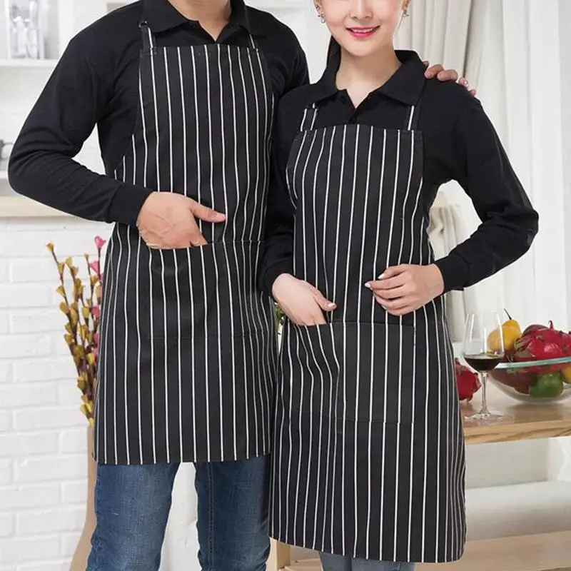 2er-Pack Unisex-Haushaltsschürzen mit Tasche, Küchenschürze für Koch, Restaurant, Hausreinigung, Servieren, Gartenarbeit, Malen, Kochen