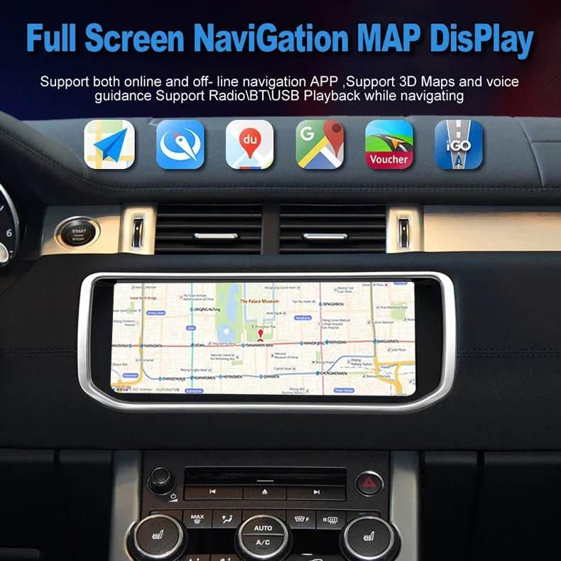 

For Land Range Rover Evoque Android 12 2012 to 2018 Car Radio Multimedia Player GPS Navigation DSP Carplay android auto screen