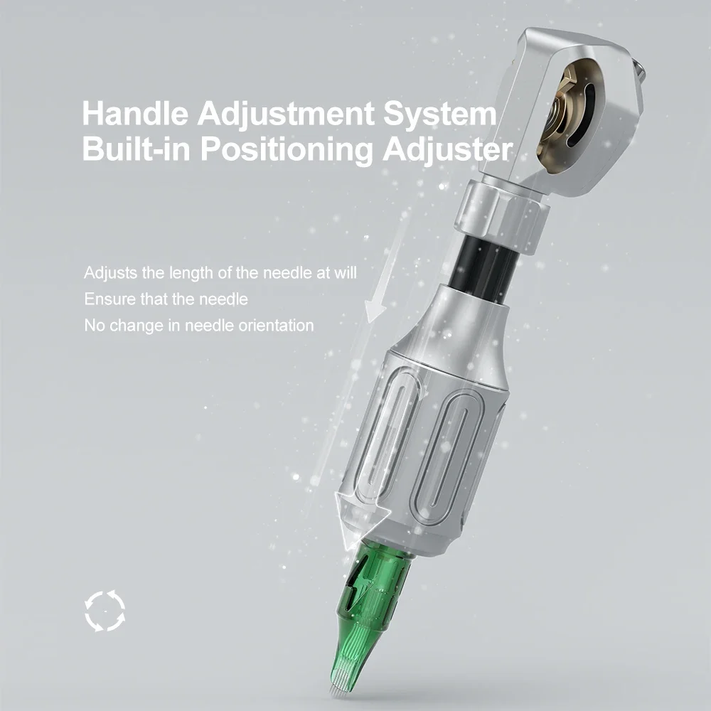 Mesin tato Stroke 4.0mm Motor tanpa sikat kinerja tinggi mesin terintegrasi Drive langsung pena tato antarmuka RCA Makeup