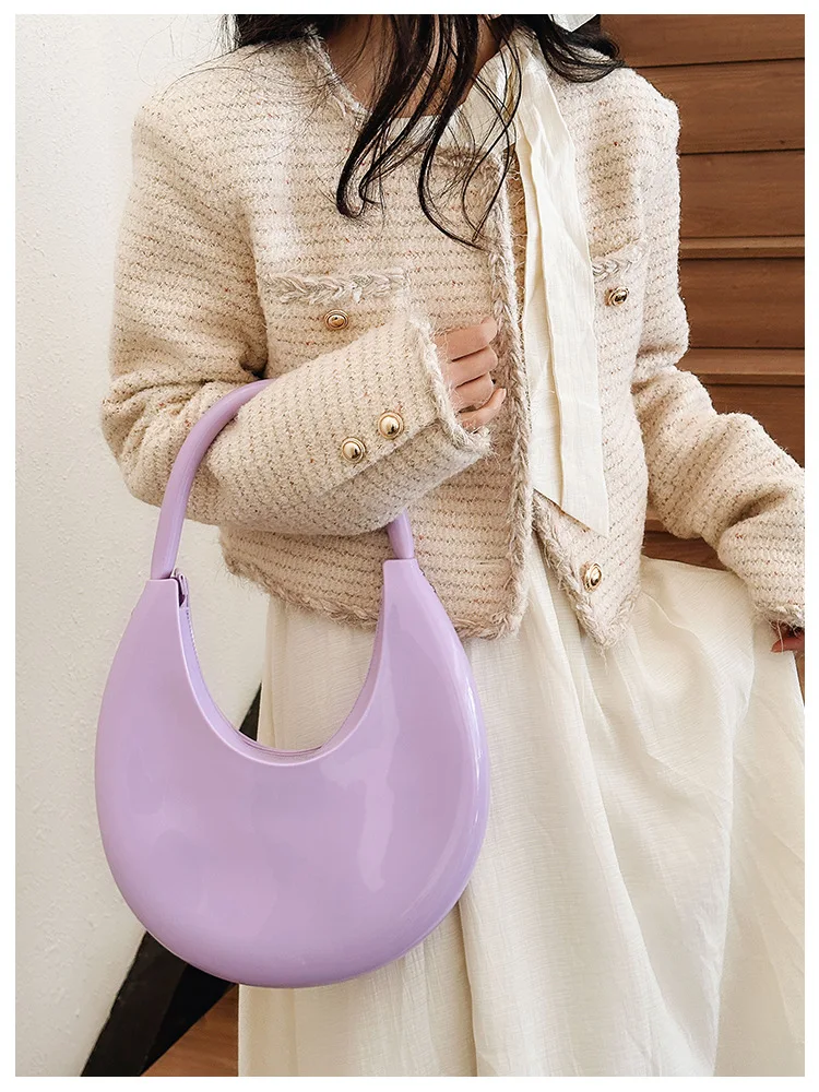 Trendy Jelly Shoulder Bags PVC Women Tote Handbags and Purses 2023 New Casual Ladies Messenger Travel Bag High Quality