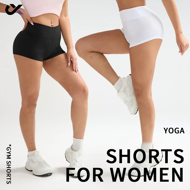 

Yoga Cross Border Summer One Minute Gym Set Women Anti Glare Legging Peach Buttocks Fitness Shorts Women's Non Rolled Edges Gym