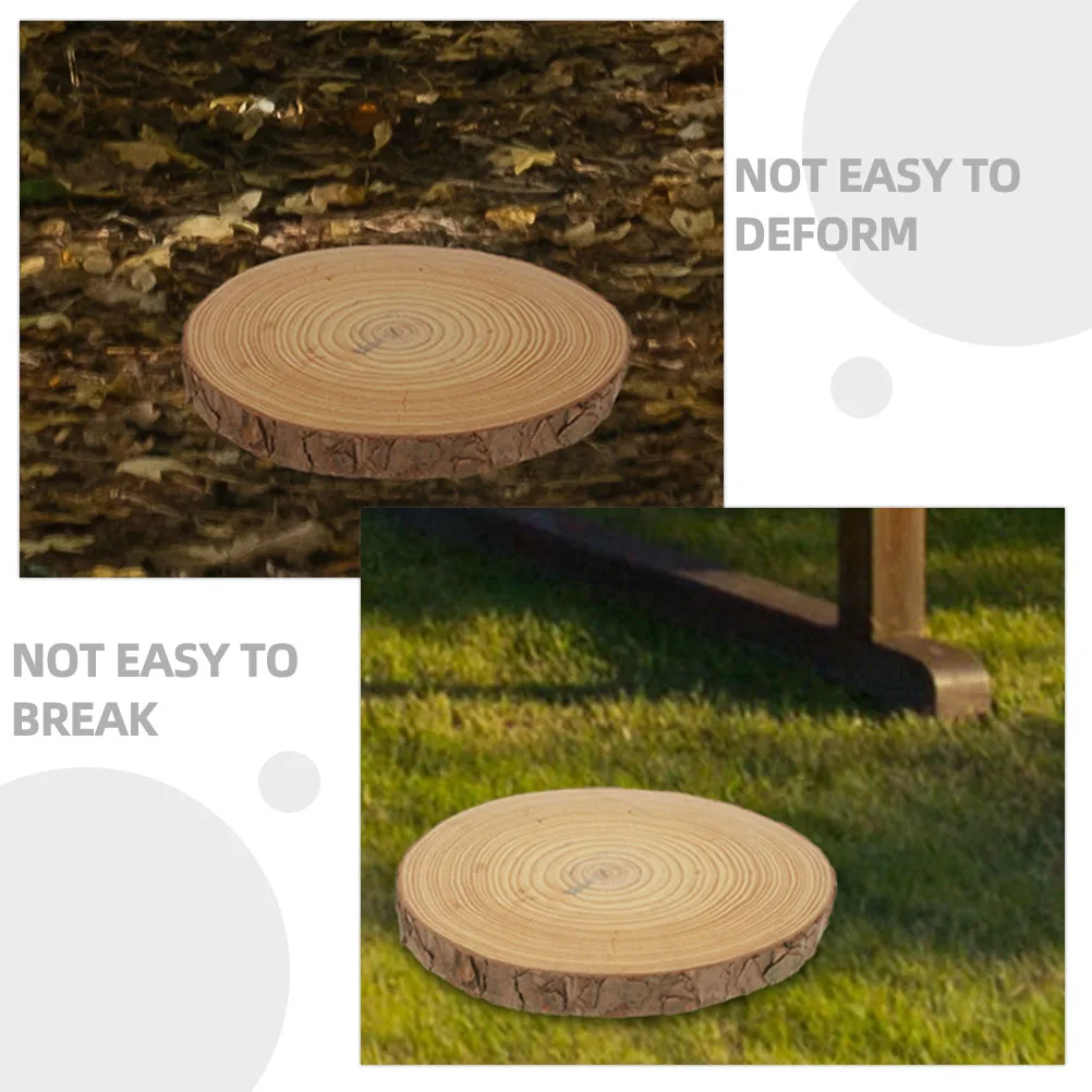 

Wood Chip Decoration Garden Pathway Stepping Stones Outdoor Landscaping DIY Walkway Cement Handmade Practical Durable