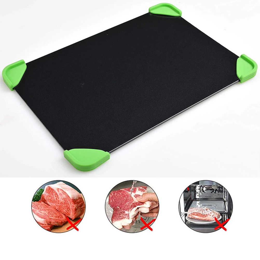 5 قطعة صينية إزالة الجليد السريعة الألومنيوم لوحة ذوبان سريعة الطبيعية ذوبان الغذاء اللحوم تذويب مجلس لوازم المطبخ #2