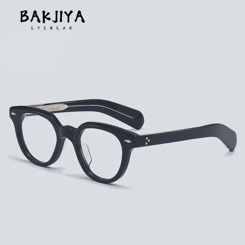 

BAKJIYA Men Acetate Eyeglass Frames Vintage Square Irregular Luxury Designer Eyewear Handmade Prescription Eye Glasses Ms GK2405