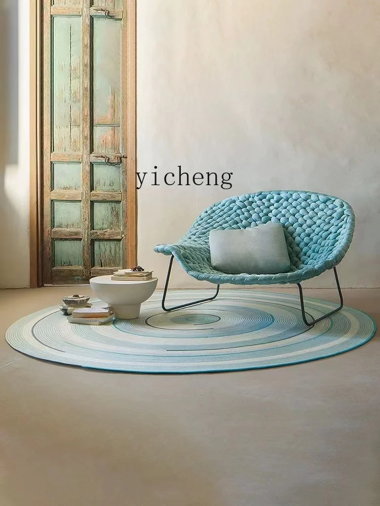 ZZ ZC أريكة خارجية حبل المنسوجة كرسي فناء حديقة B & B شرفة الترفيه سوينغ حبل المنسوجة كرسي #2