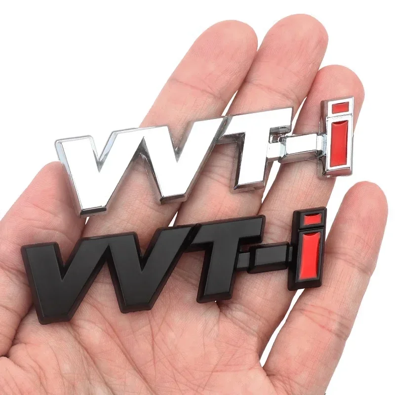 

3D sticker side label tail label VVT i logo VVTI letter car logo new and old Corolla Vios car sticker for Toyota