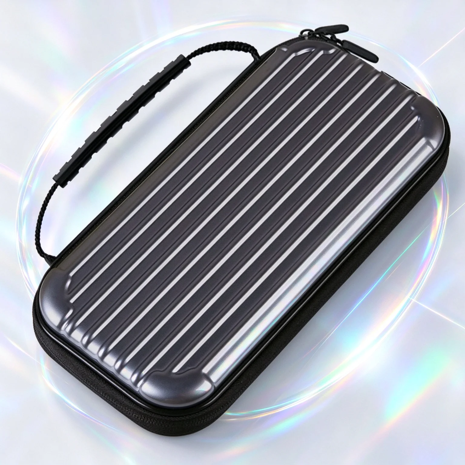 Storage Bag For Switch (OLED) Dual Smooth Zipper Design Allows Quick Opening And Closing Without Tearing Inner Soft Fabric Linin