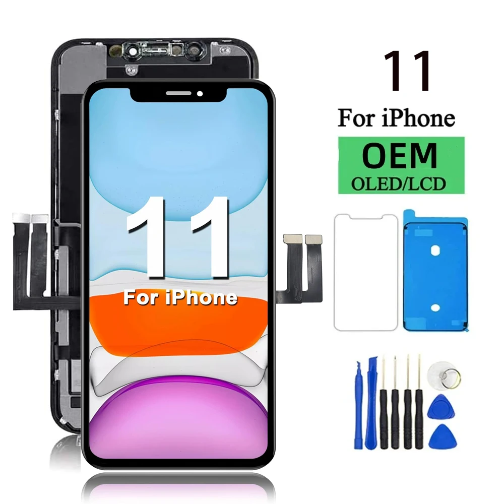 OLED Pantalla for iphone 11 LCD Display Touch Screen Digitizer Assembly for iPhone 11 LCD Screen Replacement