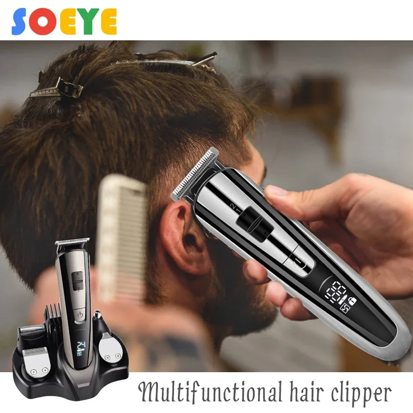 Barber hair clipper multifunctional electric trimmer shaver for men's razor nose hair trimmer cordless haircut Electric Razo