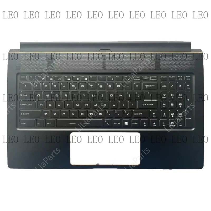 AA  for MSI GS75 MS-17G1 Upper Case Palmrest Cover Keyboard Colorful Backlit Top