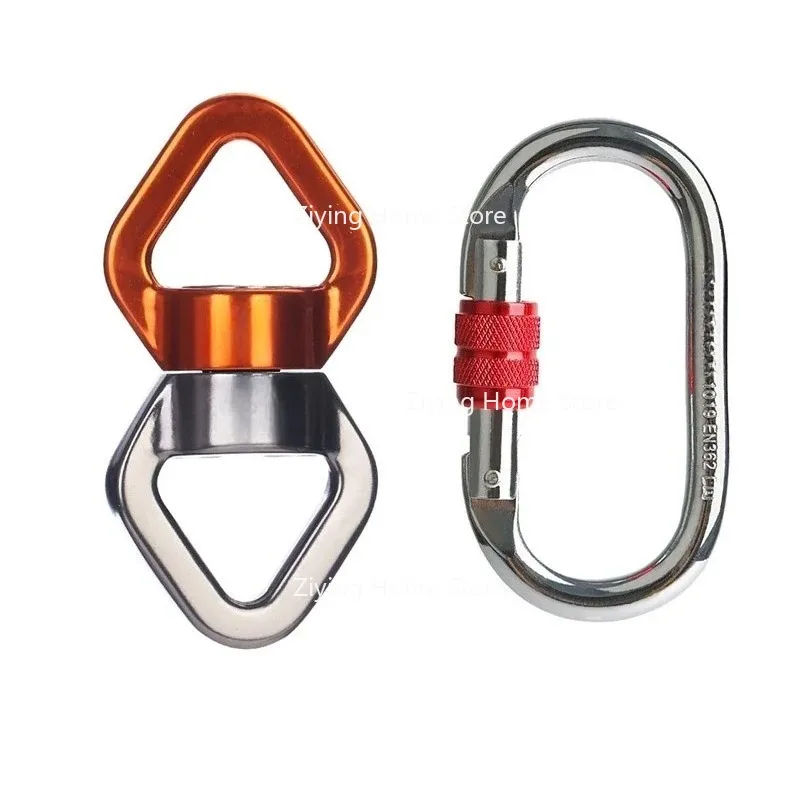 360 Rotated Rope Swivel Connector Wheel Small Crane Lifting Climbing Pulley Accessories