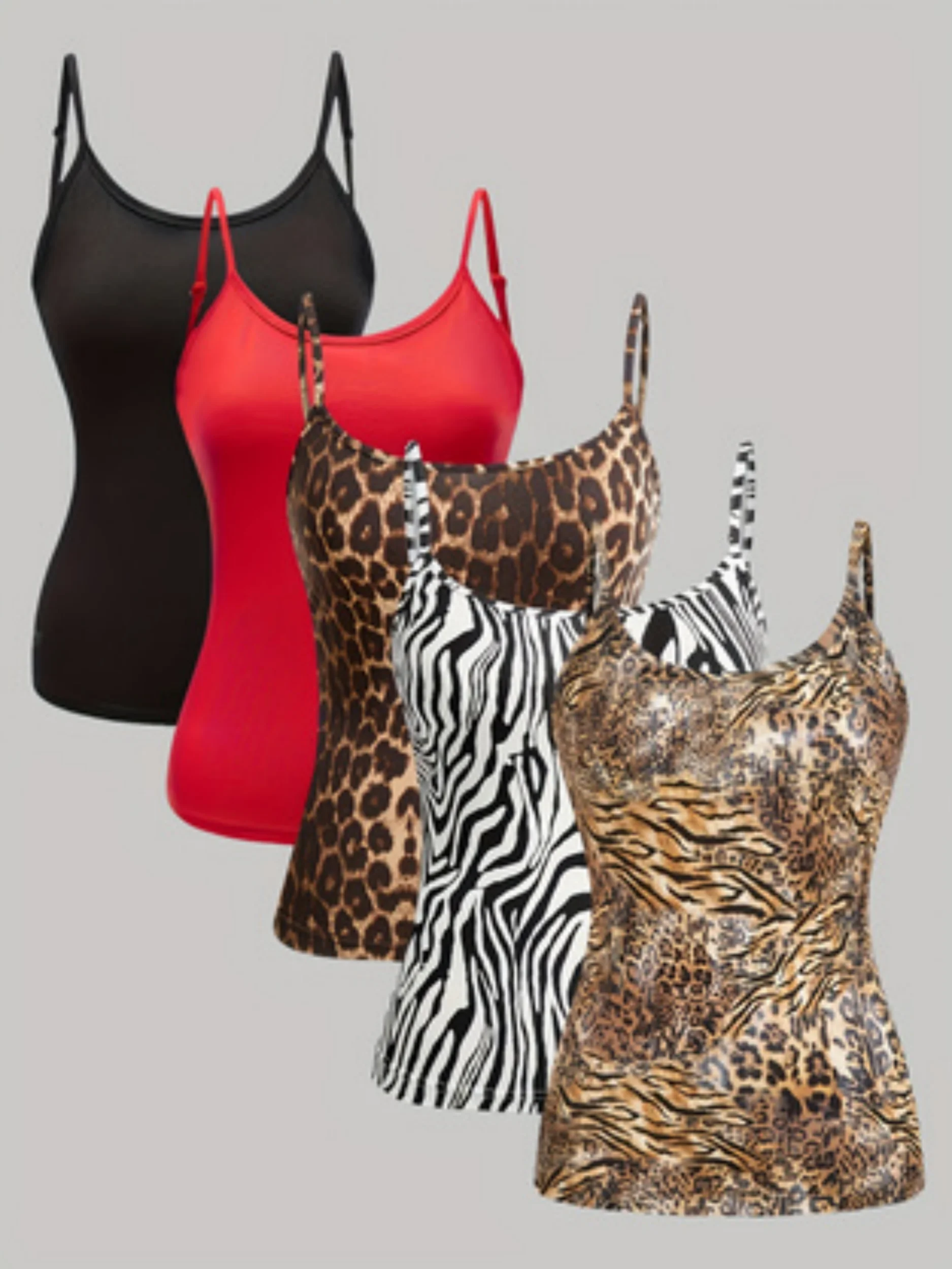 

Европейский и американский трансграничный однотонный повседневный комплект-бандо на весну, лето и осень, состоящий из пяти предметов.