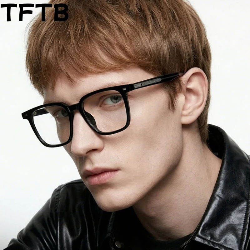 

Новые мужские и женские ретро-очки TFTB: модные, простые, больших размеров, высококачественная оправа из TR90 и ацетата, модель TR4004
