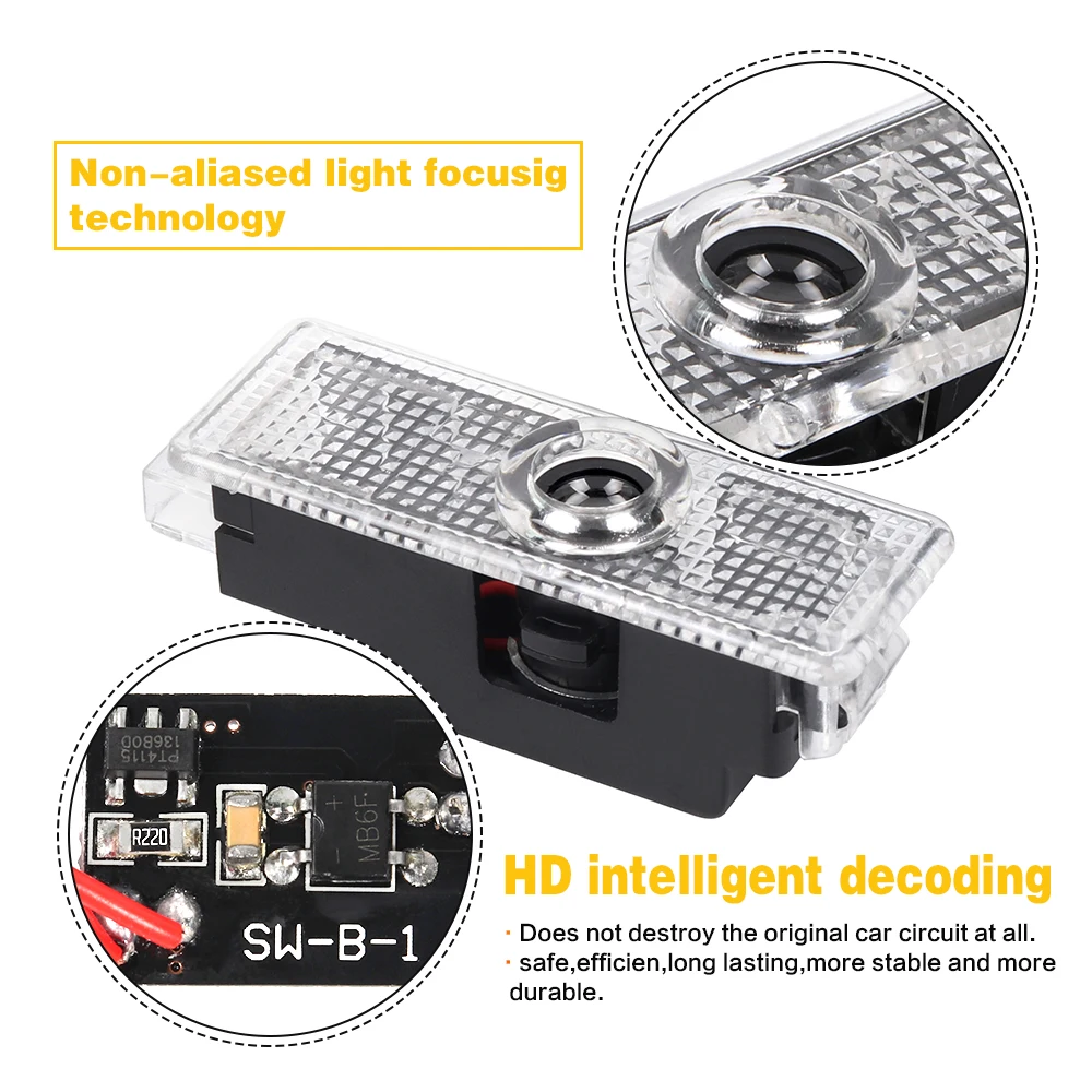 

New LED Car Door Interior Projector Welcome Light Accessories For BMW Z4 E85 E90 E91 E92 E93 F30 E60 E61 F07 F10 F11 F18 E81 E46