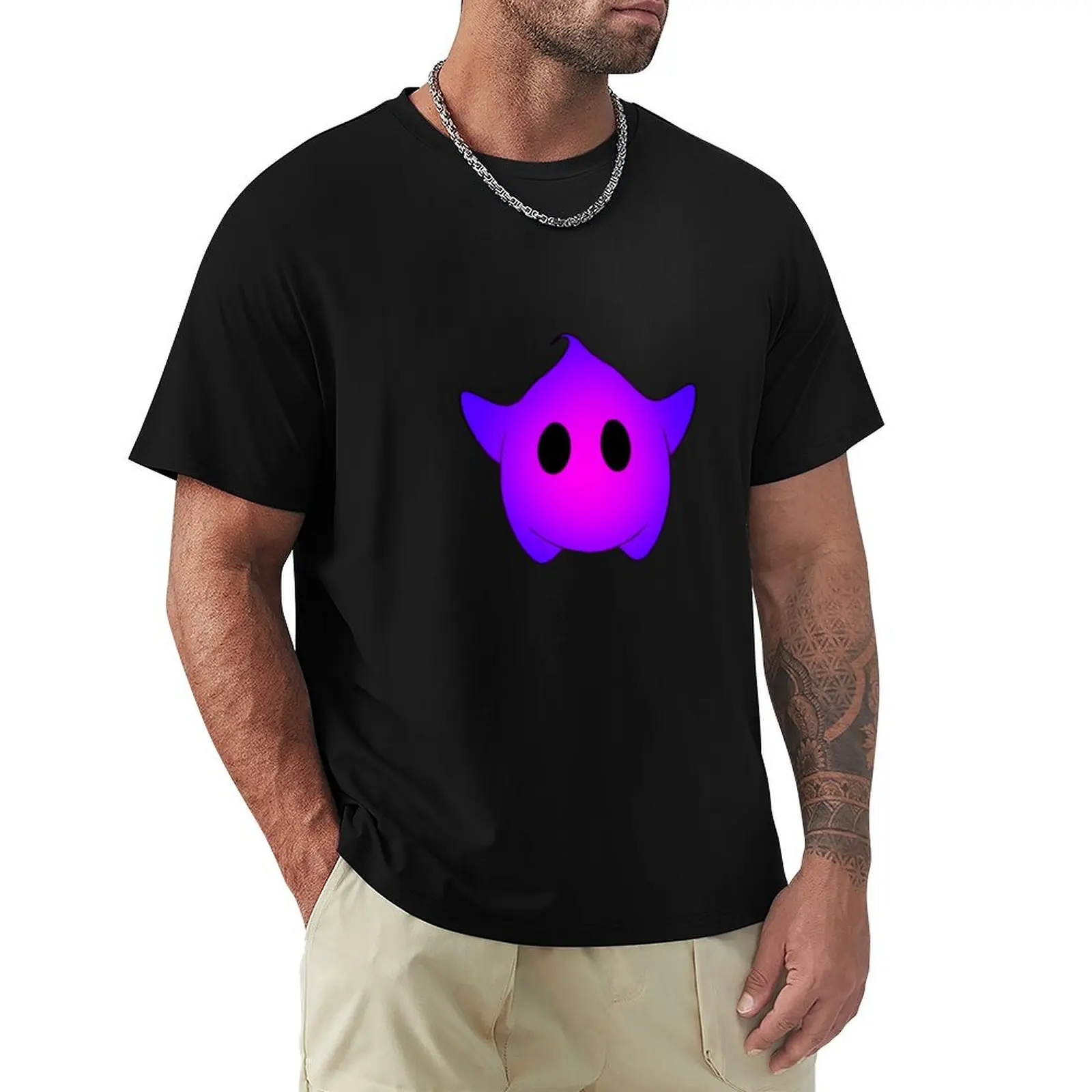 Purple Luma T-Shirt Short sleeve tee plain oversized hippie clothes mens clothing