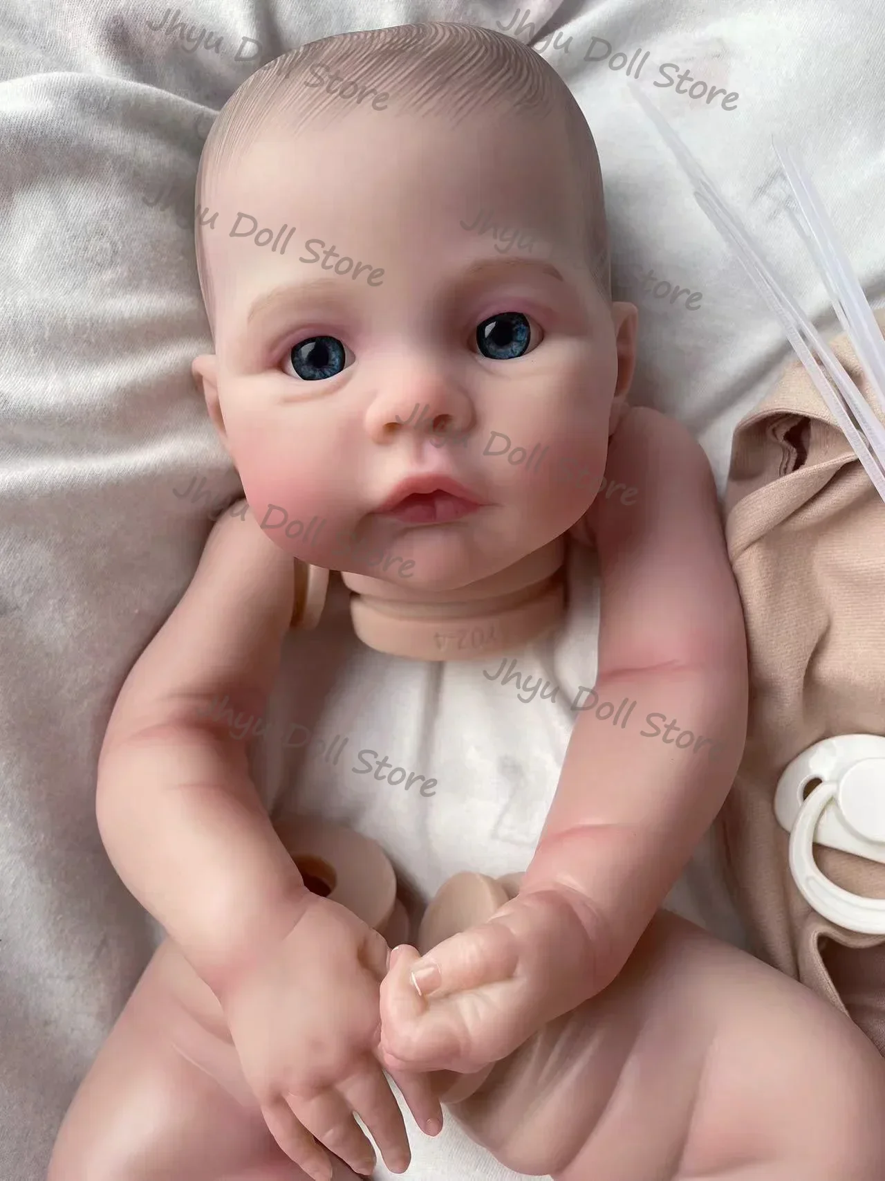 18 Zoll Meadow Premie Neugeborenengröße Reborn Doll Kit Beliebtes Soft Touch Lebensechtes, frisches Farbset DIY-Spielzeug