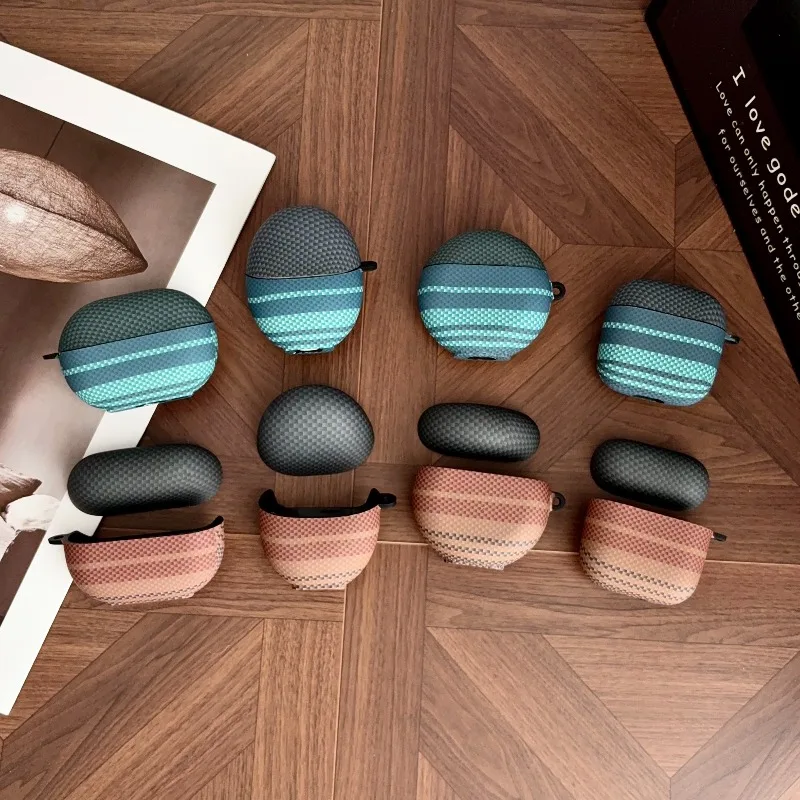 Matte Stripes Pattern Earphone Case for Huawei FreeClip 2S FreeBuds 7i Se4 Pro 5 Wireless Bluetooth Earphone Anti Scratch Cover