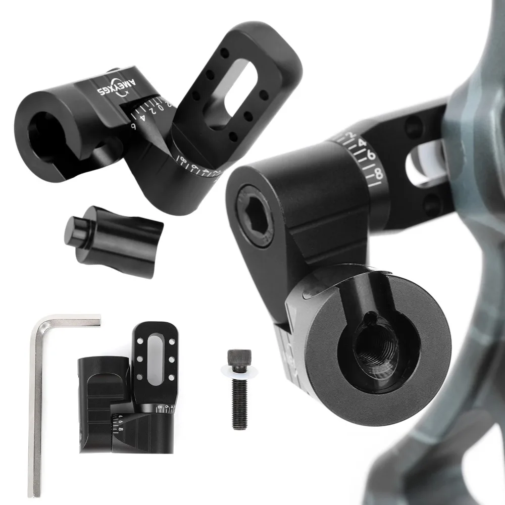 

Archery Single V-Bar Adjustable Bow Stabilizer One Side V-seat Aluminium Recurve Compound Balancing Bar Single Hunting Shooting