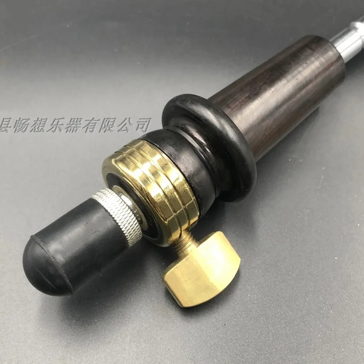 1pcs Ebony Double bass End pin 3/4 4/4  with steel hand shank tightening Scalable Upright Bass end tail