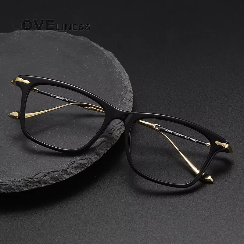 

Luxury Acetate Titanium Glasses Frame Men Vintage Designer Prescription Optical Eyeglasses Frames Women 2025 New Myopia Eyewear
