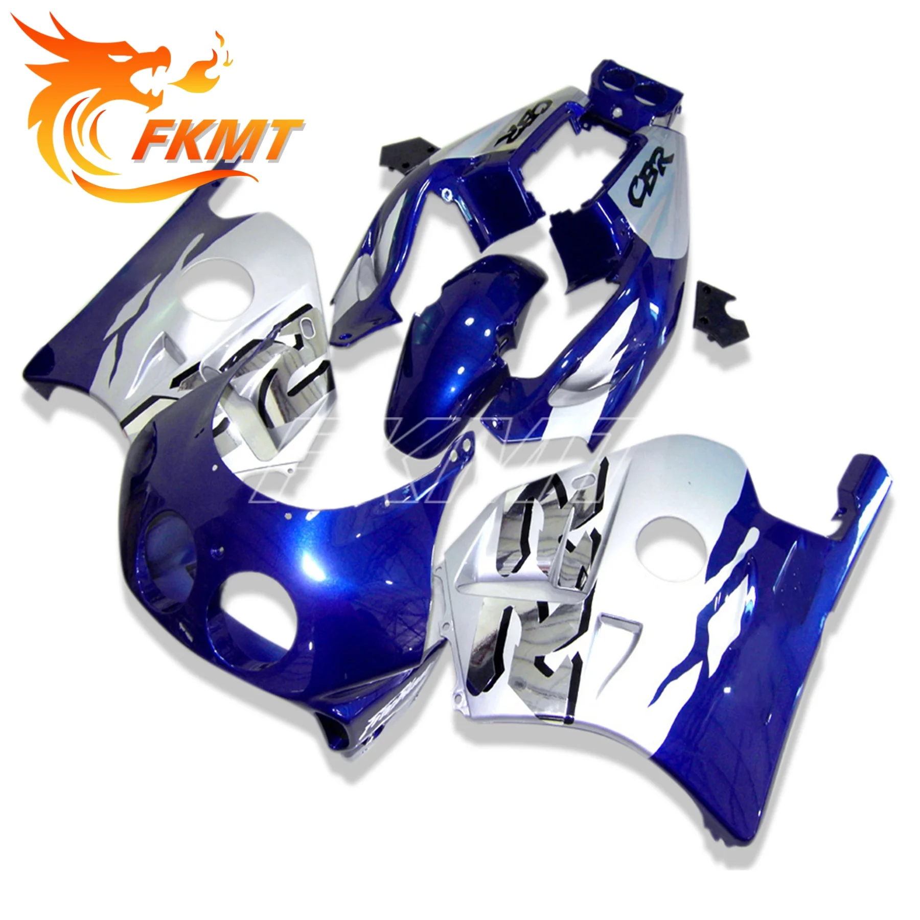 لهوندا CBR250RR CBR 250RR CBR250 RR MC22 1990 1991 - 1999 مجموعة القلنسوة هيكل كامل الهدايا المجمعة هيكل السيارة حقن فضي أحمر أسود