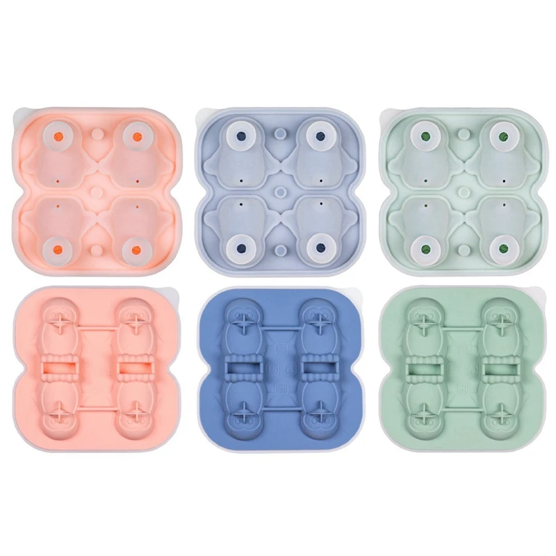 قالب مكعبات ثلج البطريق ، صينية أشكال ممتعة ، صنع 4 لطيفة ، كرات ثلج للمشروبات ، الكوكتيلات ، القهوة المثلجة