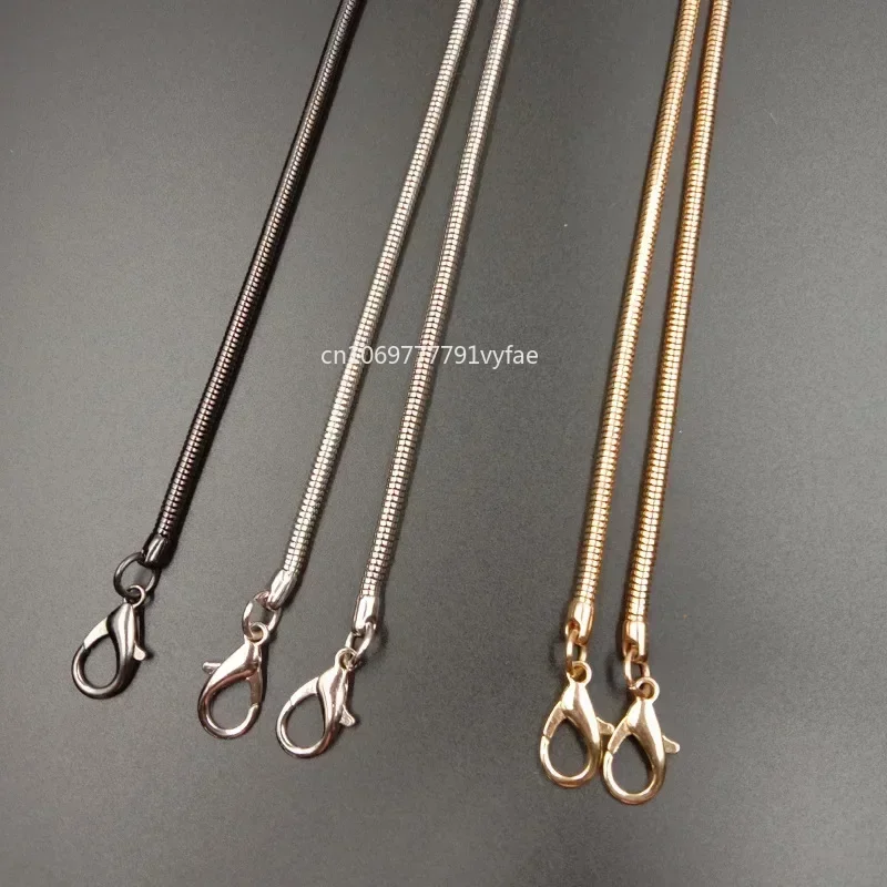 Cadena de Metal de 120cm para bolso, correa de repuesto para bolso de mano, bandolera, accesorios para monedero, 3,2/4,2mm