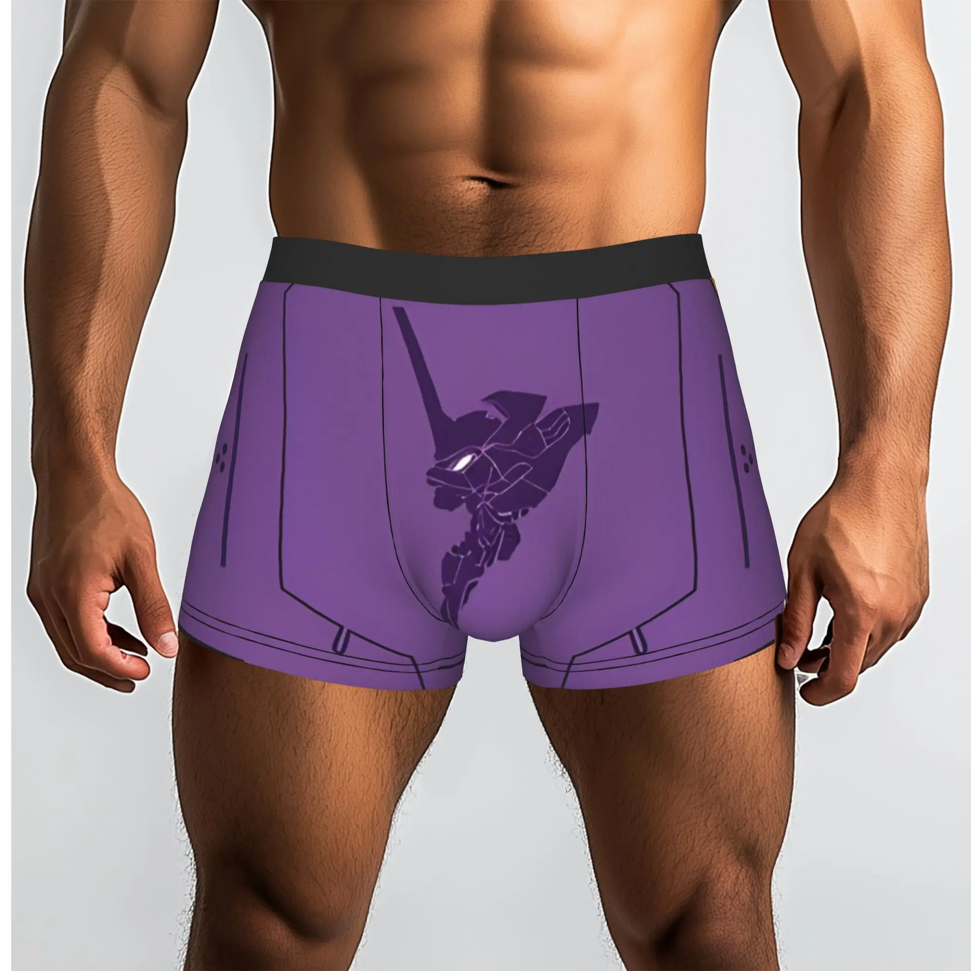 

Neon Genesis Evangelion EVA 01 Bandai EVA Underpants Homme, мужские трусы, шорты с принтом, трусы-боксеры