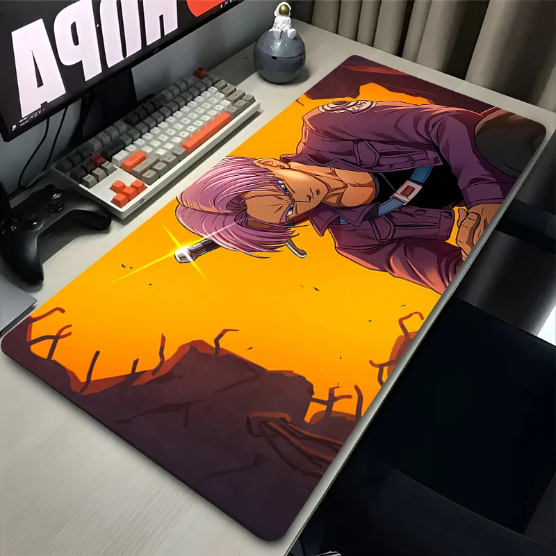 DBZ Dragon Ball Trunks Z Mouse Pad DBZ Large Extended Desk Mat Notbook Anime Gamer Accessories Non-Slip Esports Gaming Mousepad view 3