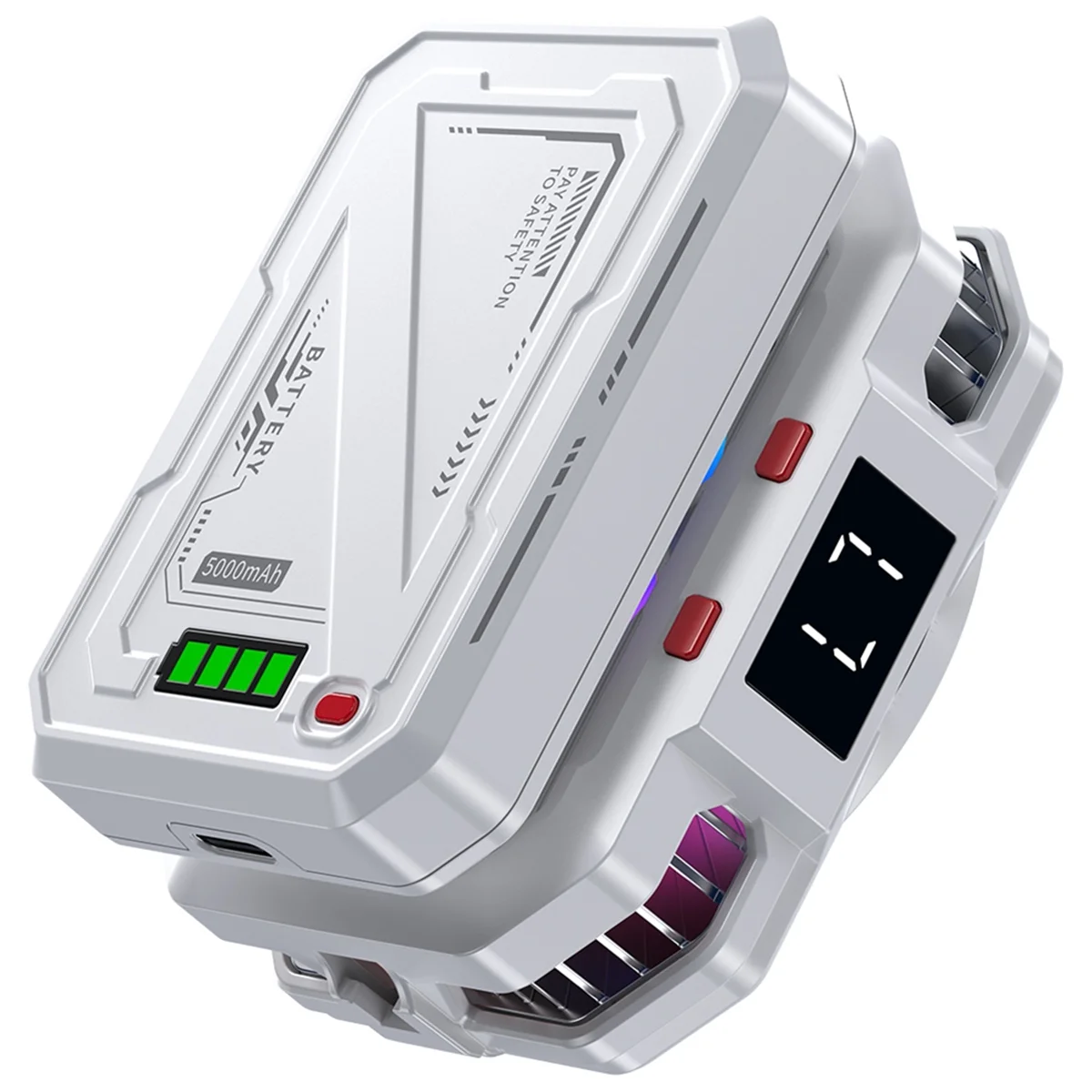 TH10 Semiconductor Phone Cooler Radiator 5000mAh Long-Lasting Ice Cooling Power Adjustable Magnetic and Clip-on