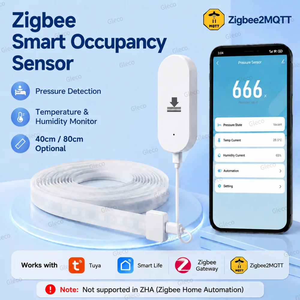 Smart Home Retrofit - مستشعر الضغط Zigbee TUYA، مقياس درجة