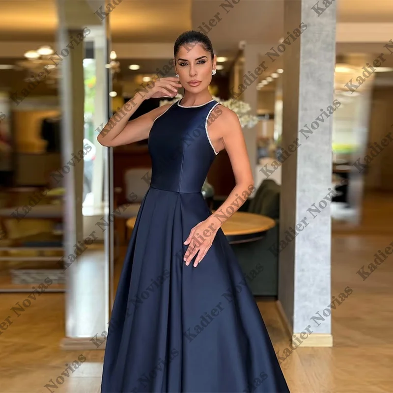 Lange arabische schwarze Abendkleider, Partykleider, luxuriöses glitzerndes Satin-Kleid, maßgeschneidertes Anlasskleid, maßgeschneidert