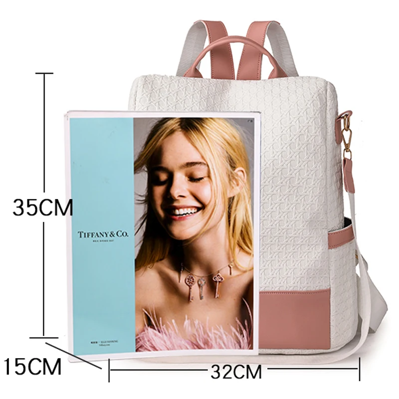 Mochila de nailon de alta calidad para mujer, bolso escolar de diseñador de lujo, resistente al agua, antirrobo, a la moda