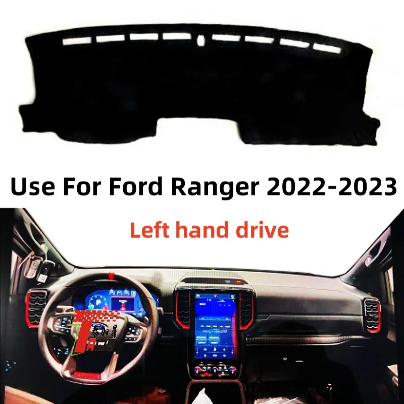 

TAIJS Factory Casual Simple Sport Polyester Fibre Car Dashboard Cover For Ford Ranger 2022-2023 Left Hand Drive