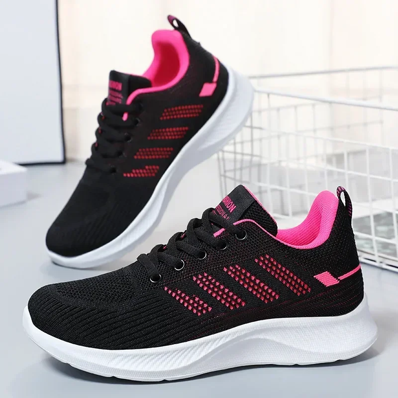 

Breathable Women Sneakers Casual Shoes for Women Walking Mesh Lace Up Flat Shoes Women Tenis Feminino Gym Vulcanized Shoes Lady